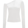 Maelle off-shoulder top met lange mouwen – ivoor Maelle off-shoulder top met lange mouwen – ivoor