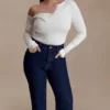 Maelle off-shoulder top met lange mouwen – ivoor Maelle off-shoulder top met lange mouwen – ivoor
