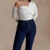 Maelle off-shoulder top met lange mouwen – ivoor Maelle off-shoulder top met lange mouwen – ivoor
