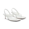 Mai Slingback met teenslipperhak – Wit