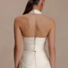 Makena gerimpelde top met V-hals – Opal White Makena gerimpelde top met V-hals – Opal White