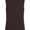 Malani gebreide top met hardware – Chocoladebruin