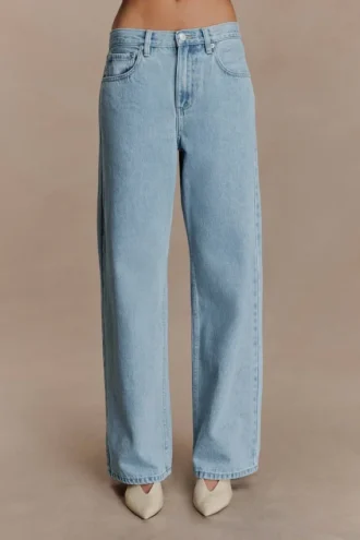 Mannon Denim jeans met middelhoge taille – 80’s Blue