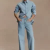 Mannon Denim jeans met middelhoge taille – 80’s Blue Mannon Denim jeans met middelhoge taille – 80’s Blue