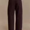 Mannon Denim-jeans met middelhoge taille – Chocoladebruin Mannon Denim-jeans met middelhoge taille – Chocoladebruin