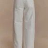 Mannon Denim-jeans met middelhoge taille – Wit Mannon Denim-jeans met middelhoge taille – Wit