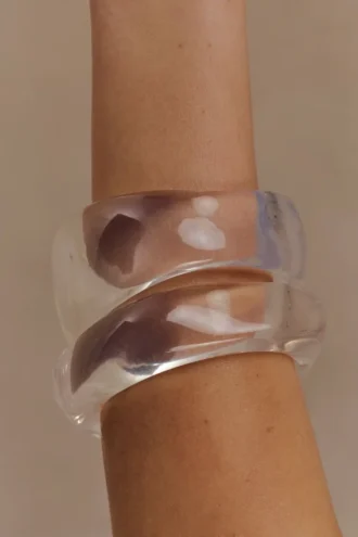 Marah-armbandenset van hars – transparant