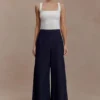 Maral hooggetailleerde jeans met coupenaden – gewassen indigoblauw Maral hooggetailleerde jeans met coupenaden – gewassen indigoblauw