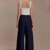 Maral hooggetailleerde jeans met coupenaden – gewassen indigoblauw Maral hooggetailleerde jeans met coupenaden – gewassen indigoblauw