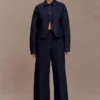 Maral hooggetailleerde jeans met coupenaden – gewassen indigoblauw Maral hooggetailleerde jeans met coupenaden – gewassen indigoblauw