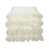 Margaret mini-skort met kanten ruches – Crème Margaret mini-skort met kanten ruches – Crème