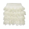 Margaret mini-skort met kanten ruches – Crème Margaret mini-skort met kanten ruches – Crème