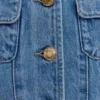 Marge getailleerde Denim-top met korte mouwen – Classic Blue Marge getailleerde Denim-top met korte mouwen – Classic Blue
