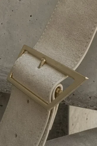 Maria schoudertas van imitatiesuède – Stone