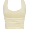 Marie gerecyclede haltertop – Lemon Sherbet Marie gerecyclede haltertop – Lemon Sherbet