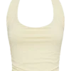 Marie gerecyclede haltertop – Lemon Sherbet Marie gerecyclede haltertop – Lemon Sherbet