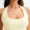 Marie gerecyclede haltertop – Lemon Sherbet Marie gerecyclede haltertop – Lemon Sherbet