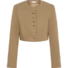 Marielle kort jasje met knopen – Taupe Marielle kort jasje met knopen – Taupe