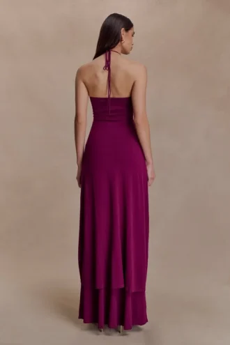 Marimae lange gebreide top – Pruim