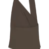 Marina haltertop met metalen details – Cacaobruin Marina haltertop met metalen details – Cacaobruin