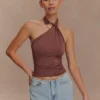 Mariposa Slinky haltertop – Chocolade