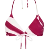 Marquise-bikini-top – Dragonfruit Deco Fleur-print