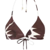 Marquise bikinitop – Chocolate Deco Fleur-print