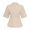 Martine linnen top met korte mouwen – naturel Martine linnen top met korte mouwen – naturel