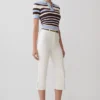 Mary Denim Capri – Wit Mary Denim Capri – Wit