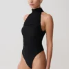 Matilda gerimpelde mesh-bodysuit – Zwart Matilda gerimpelde mesh-bodysuit – Zwart