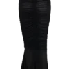 Matilda gerimpelde mesh maxi-rok – Zwart Matilda gerimpelde mesh maxi-rok – Zwart