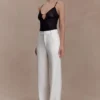 Maude crêpe broek met rechte pijpen – ivoor Maude crêpe broek met rechte pijpen – ivoor