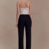 Maude crêpe broek met rechte pijpen – Zwart Maude crêpe broek met rechte pijpen – Zwart