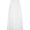 Maureen broderie strapless maxi-jurk – wit Maureen broderie strapless maxi-jurk – wit