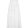 Maureen broderie strapless maxi-jurk – wit Maureen broderie strapless maxi-jurk – wit
