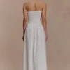 Maureen broderie strapless maxi-jurk – wit Maureen broderie strapless maxi-jurk – wit