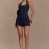 Meadow Denim Corset Haltertop – Indigoblauw Meadow Denim Corset Haltertop – Indigoblauw