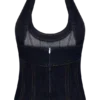 Meadow Denim Corset Haltertop – Indigoblauw Meadow Denim Corset Haltertop – Indigoblauw