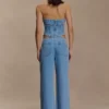 Meadow Denim Corset Haltertop – Klassiek Blauw Meadow Denim Corset Haltertop – Klassiek Blauw