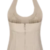 Meadow Denim Corset Haltertop – Stone Wash Meadow Denim Corset Haltertop – Stone Wash