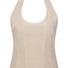 Meadow Denim Corset Haltertop – Stone Wash Meadow Denim Corset Haltertop – Stone Wash