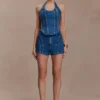 Meadow Denim Shorts – Donkerblauw Meadow Denim Shorts – Donkerblauw