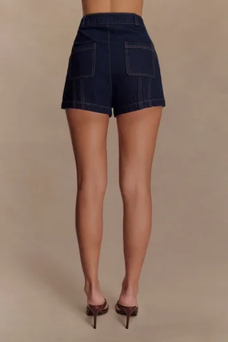 Meadow Denim Shorts – Indigo blauw