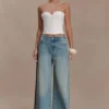 Melany bustier met applicaties van Denim – Wit Melany bustier met applicaties van Denim – Wit