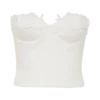 Melany bustier met applicaties van Denim – Wit Melany bustier met applicaties van Denim – Wit