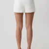 Melody linnen Short met kant – Wit Melody linnen Short met kant – Wit