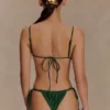 Memphis-bikini-broekje met kralen – Groen Memphis-bikini-broekje met kralen – Groen