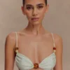 Memphis bikinitop met kralen – Mint Memphis bikinitop met kralen – Mint