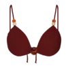 Memphis bikinitop met kralen – Wijnrood Memphis bikinitop met kralen – Wijnrood