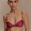 Memphis bikinitop met kralen – Wijnrood Memphis bikinitop met kralen – Wijnrood
